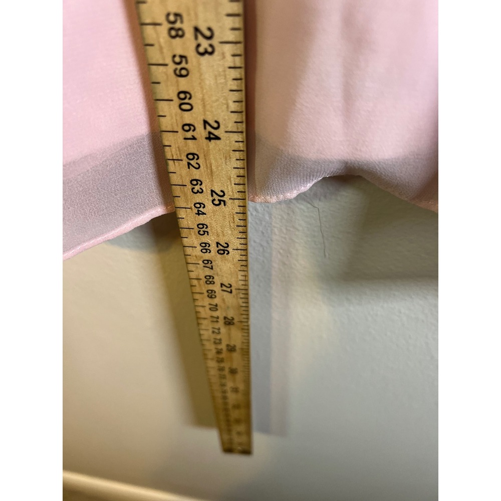 Calvin Klein Womens Blouse Layered Hem Pink Medium - Picture 4 of 6